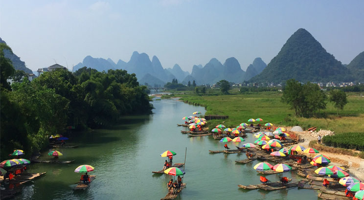 radeau de la rivière Yulong