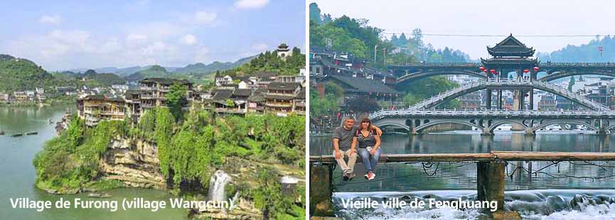 Vieille ville de Fenghuang et Village de Furong (village Wangcun)